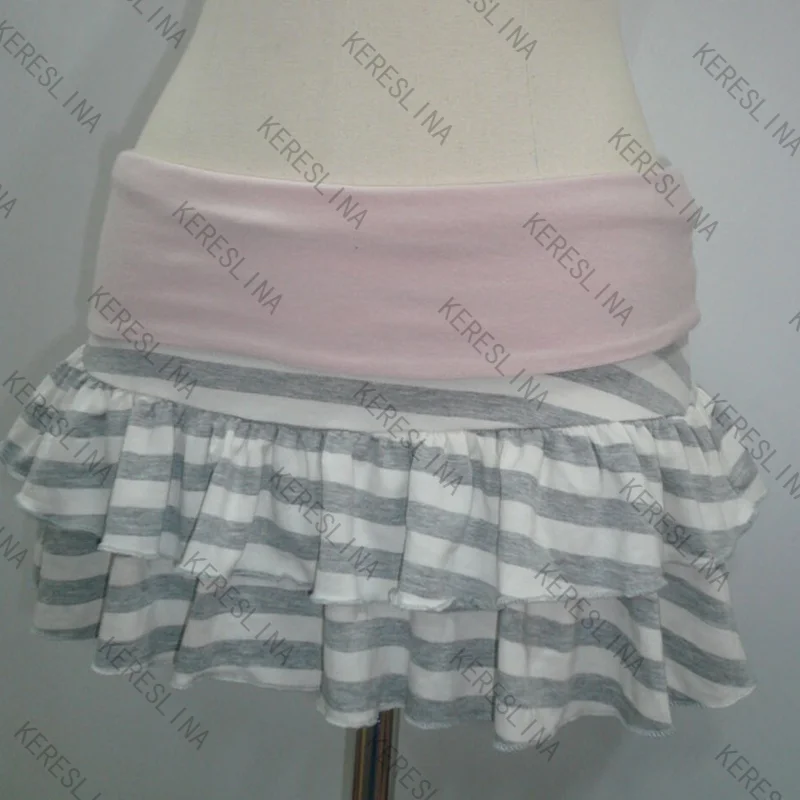 New Subculture Spice Girl Striped Slim Skirt Trendy Elegant Sweet Female High Street Aesthetic Skirt European and American Skirt