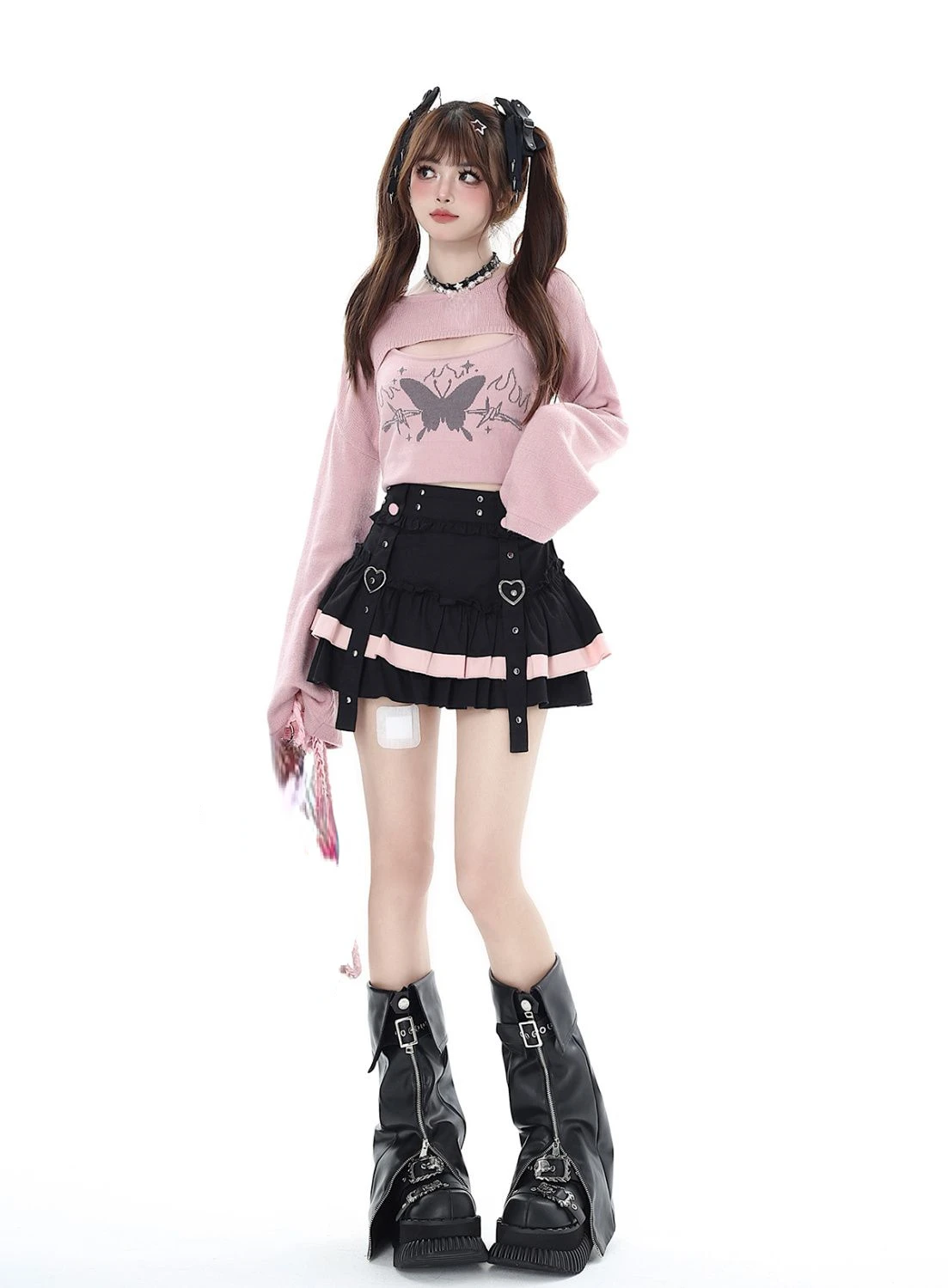 Japanese Kawaii Mini Cake Skirts Womens JK Jupe Sweet Patchwork Lolita Sexy High Waist Lace Y2k Aesthetic Ruffled Gothic Faldas