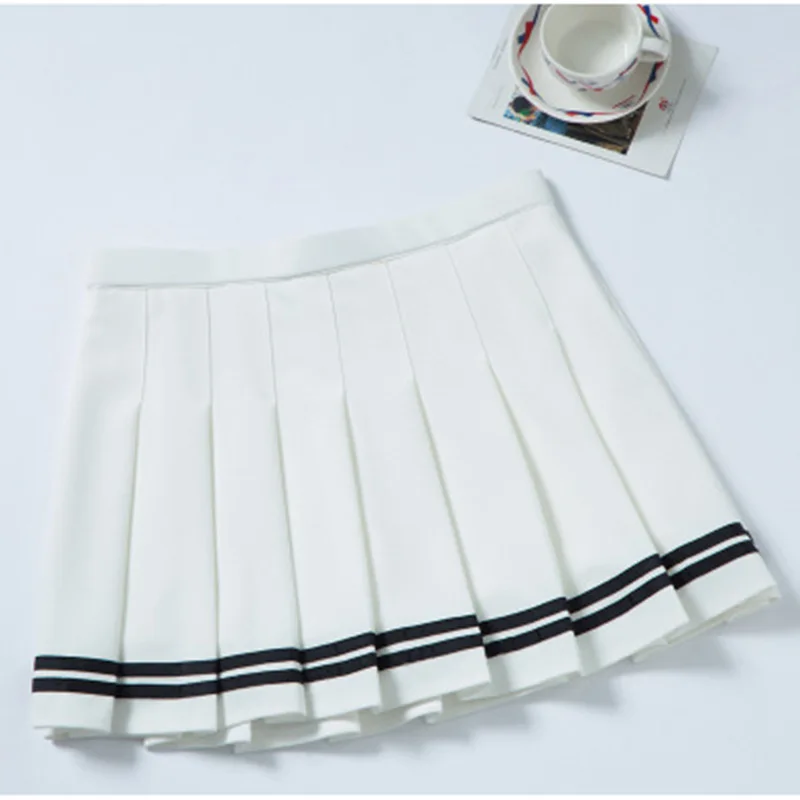 2024 high waist pleated skirts Kawaii Harajuku Skirts women girls lolita a-line sailor skirt Preppy school uniform