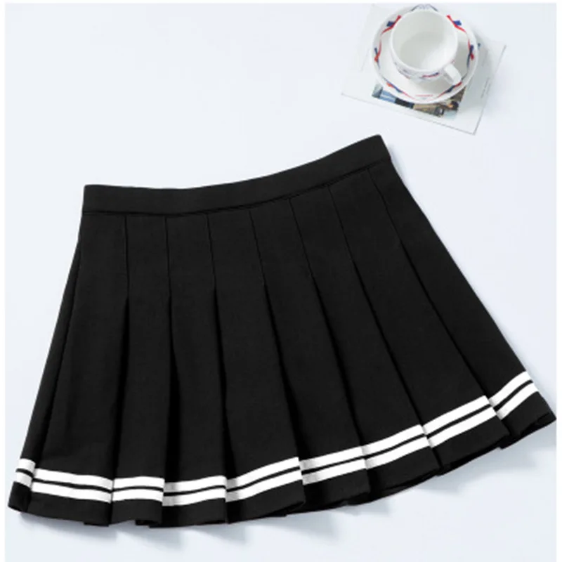 2024 high waist pleated skirts Kawaii Harajuku Skirts women girls lolita a-line sailor skirt Preppy school uniform