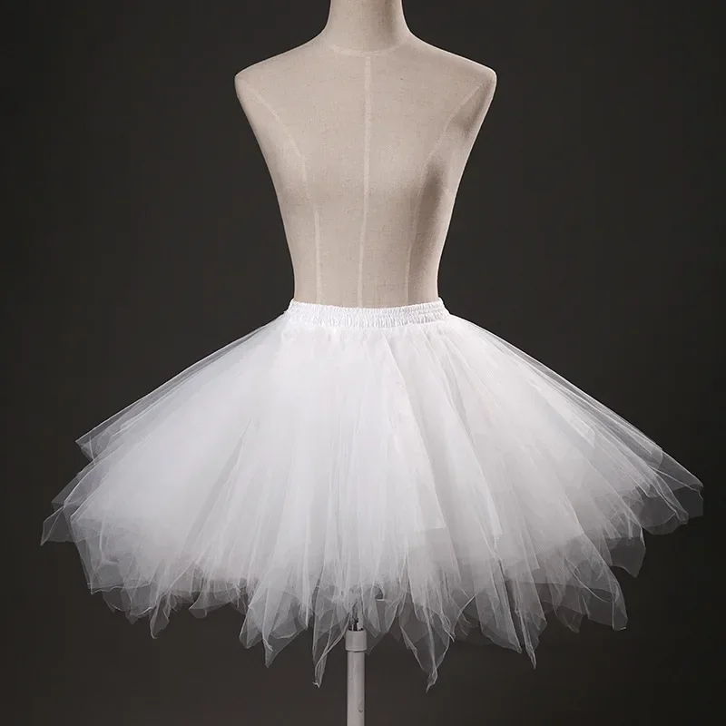Women's Candy-colored Tutu Tulle Skirt Ballet Skirt Dance Party Stage Performance Fluffy Mini Skirt Adult Costume Ball Gown