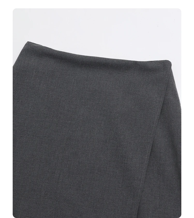 CHIC VEN New Women Skirts Loose Casual Solid Straight Tube Design Irregular Slit Female Skirt Ladies Clothes Spring Autumn 2025