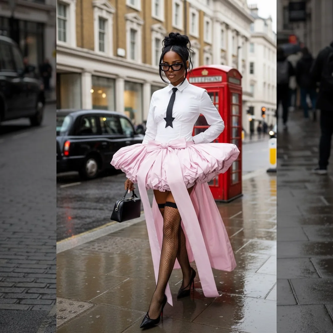 Fashionable Pink High Low Bubble Short Women Skirts With Cute Bow Mini Skirt Costumes For Stage Show Many Color Available
