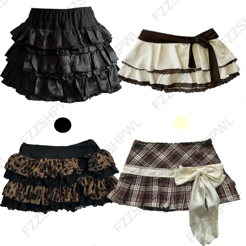 Classic Minimalist Women's Summer Dress Y2K Skirt Grunge Goth Hip Hop Fashion Casual Mini Skirt Spicy Girls Half length skirt