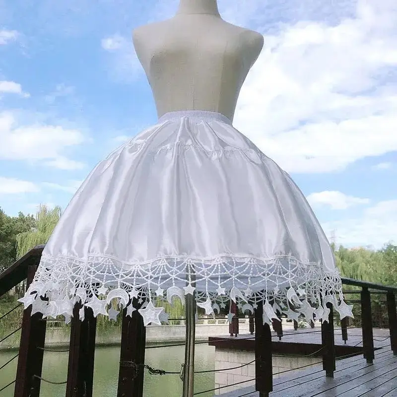 Star Petticoat Gorgeous Fish Bone Lolita Skirt Support Adjustable Daily Violence Carmen Skirt Women Mid-length Fluffy Underskirt