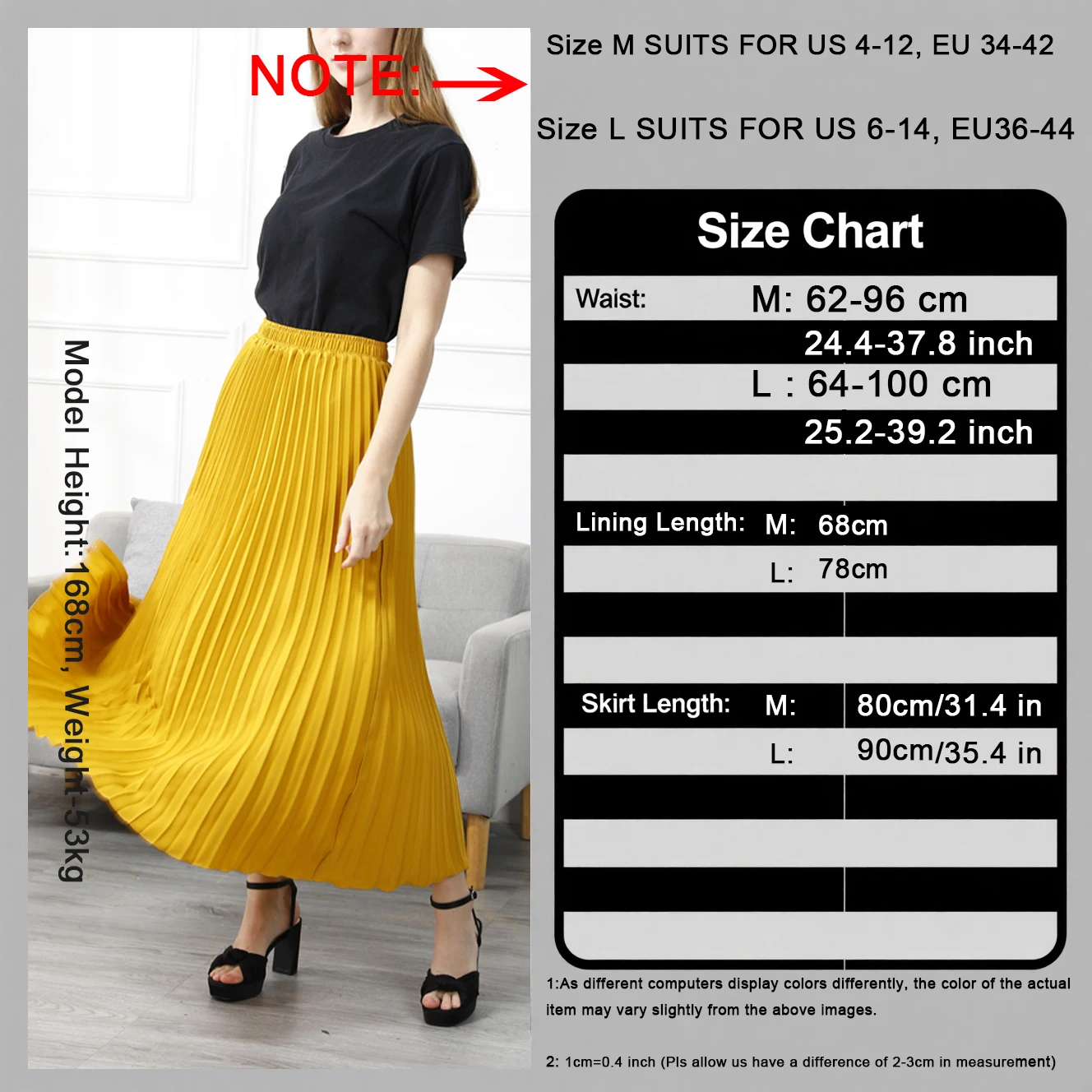 Vintage Pleated Midi Long Skirt For Women Korean Fashion Casual High Waist Chiffon Skirts Jupe Faldas 18 Color Spring Autumn