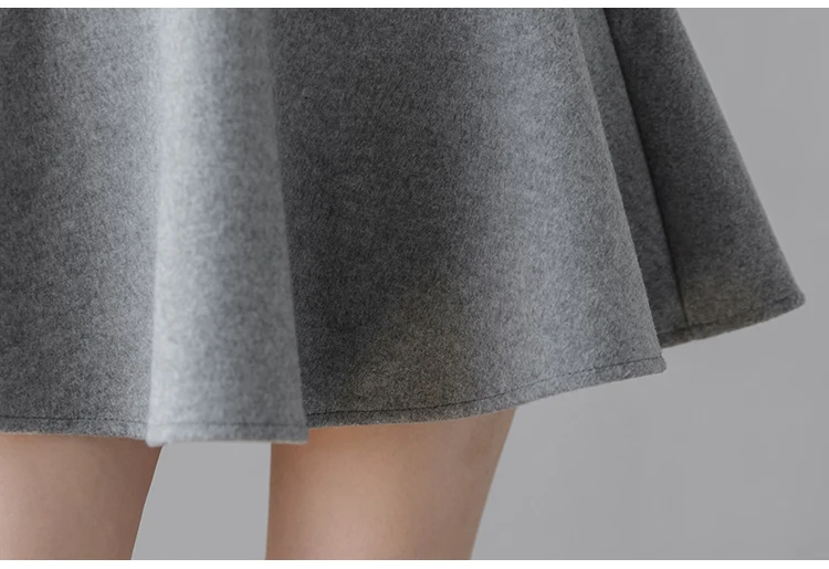 Jielur PU Pleated Skirt Autumn Women Solid Color Leather Winter Skirts Womens Slim High Waist Saia Faldas Chic Zipper Mini Skirt