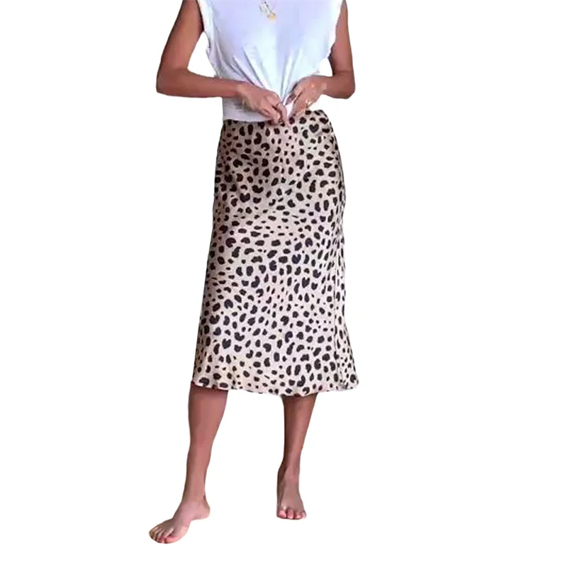 Lamuusaa Satin Skirt Women Summer Clothes Solid Color High Waist Bodycon Midi Skirts Elegant Evening Party Skirts Streetwear