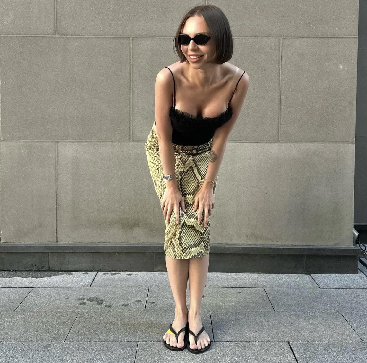 Women Snake Print High Waist Skirt Slim Straight Long Skirt Hot Summer Streetwear Fashion Skirt for Women