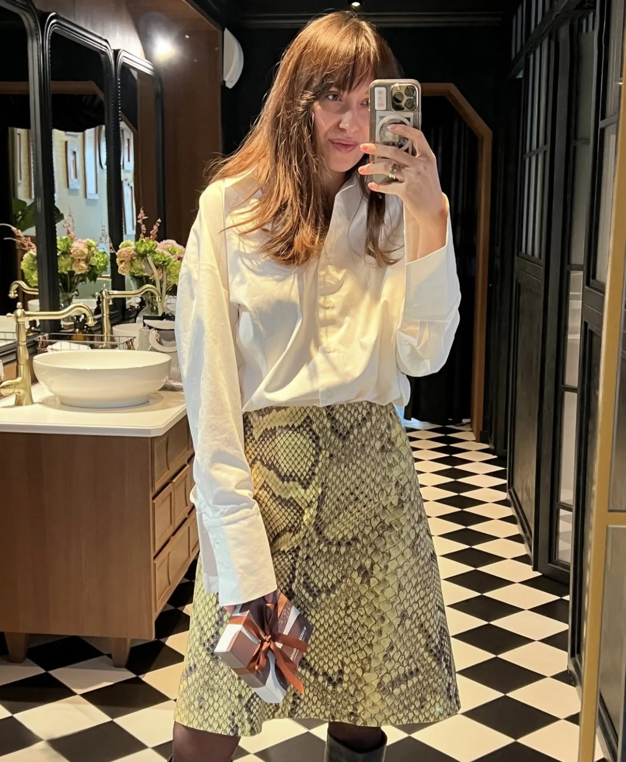 Women Snake Print High Waist Skirt Slim Straight Long Skirt Hot Summer Streetwear Fashion Skirt for Women