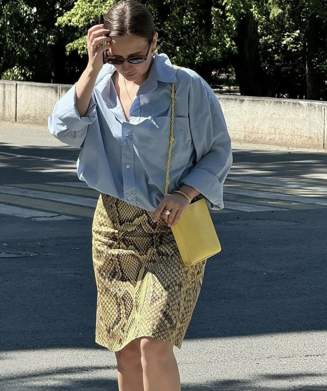 Women Snake Print High Waist Skirt Slim Straight Long Skirt Hot Summer Streetwear Fashion Skirt for Women