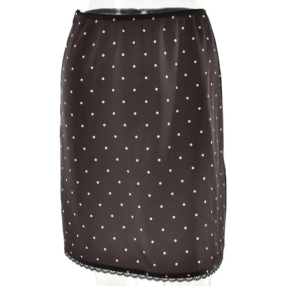 Fantoye Patchwork Print Polka Dot Lace Women Skirt White High Waist Casual Y2k Skirt Female Autumn Slim Elegant Streetwear 2026