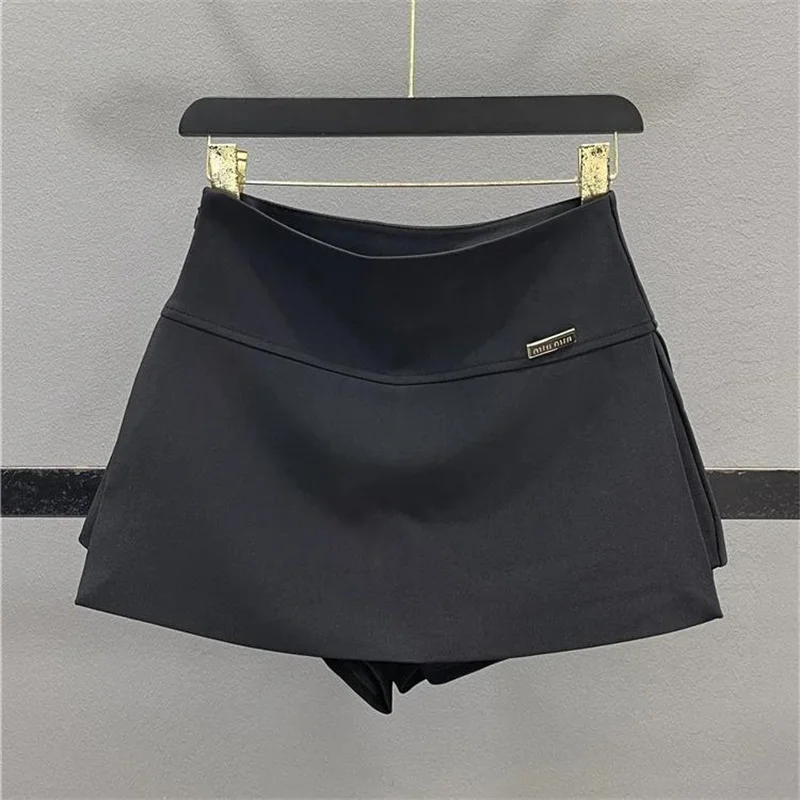 Limiguyue High Quality Brand Y2K A-Line Skirt Women Summer High Waist Mini Skort Split Office Short Skirt Slim Fit Sexy 197A
