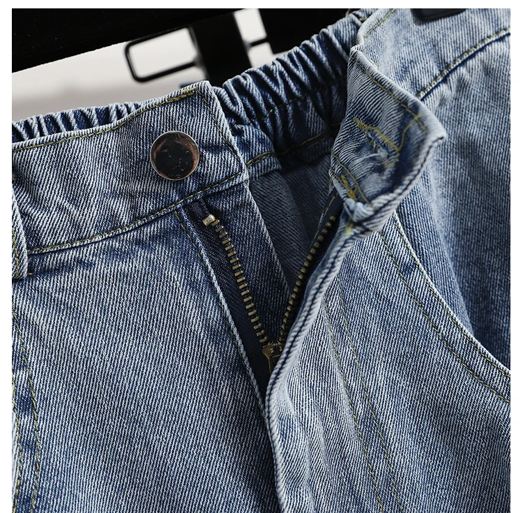 High Waist Denim Long Skirt Women New Arrival 2024 Spring Vintage Style Solid Color Loose Ladies Elegant A-line Skirts B3323