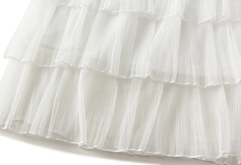 Women's Mid Length Mesh Skirt, Layered Cake Skirt, Fluffy Skirt, Super Fairy, Spring, Korean Version, Purchase Korean Version
