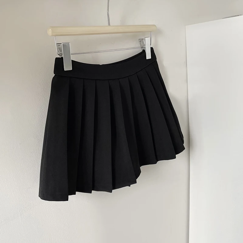 Y2k Mini Skirt Women Harajuku Preppy Black Pleated Skirts Summer Korean Kawaii Fashion High Waist White A Line Tennis Faldas New