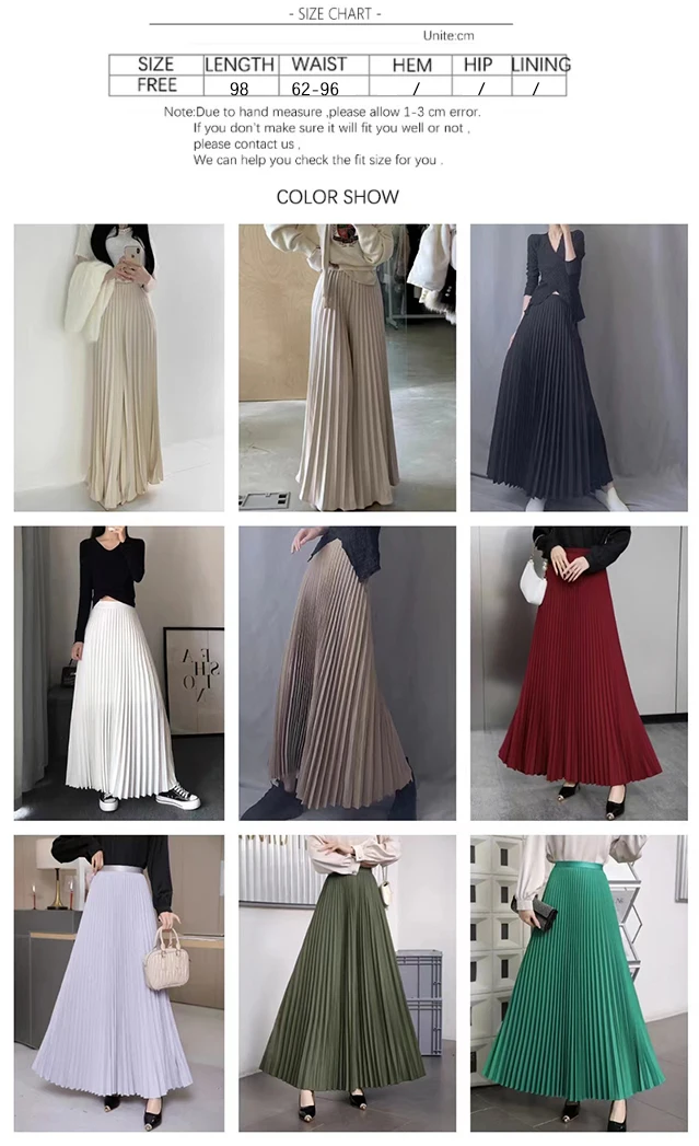 TFETTERS Brand Spring Clothes Women 2026 Autumn Fashion Casual Office Lady Pleated Skirt Women New Hight Waist Solid Long Skirt