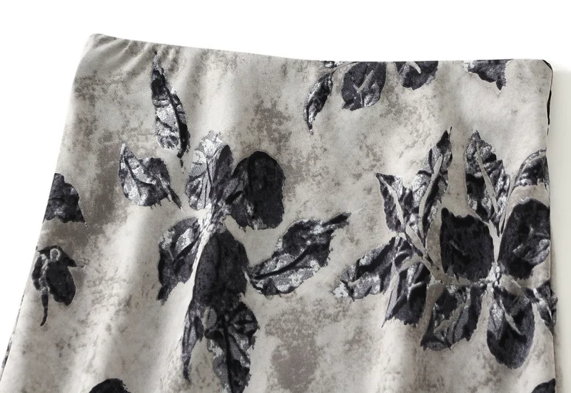 Women Summer Fashion Floral Print Satin Long Skirts 2025 Female Trendy Luxury Elegant Vacation Style Faldas