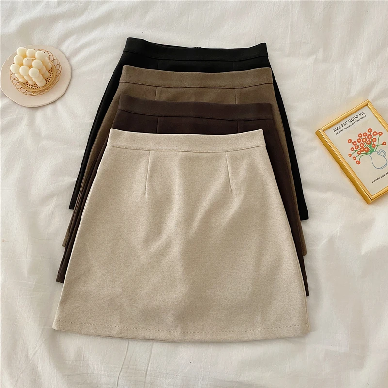 Mini Skirts Women Pure A-line Sexy Prevalent Daily Minimalist Summer Basic Preppy Street Style BF Newest Above Knee Ins Clothes