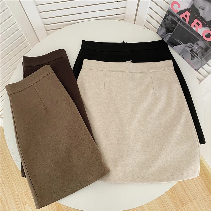 Mini Skirts Women Pure A-line Sexy Prevalent Daily Minimalist Summer Basic Preppy Street Style BF Newest Above Knee Ins Clothes