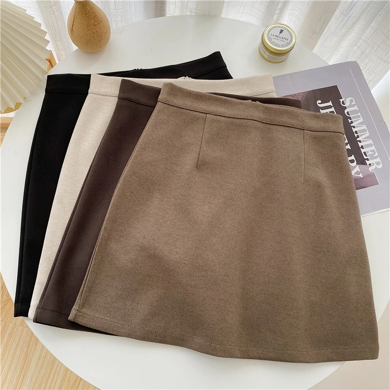 Mini Skirts Women Pure A-line Sexy Prevalent Daily Minimalist Summer Basic Preppy Street Style BF Newest Above Knee Ins Clothes