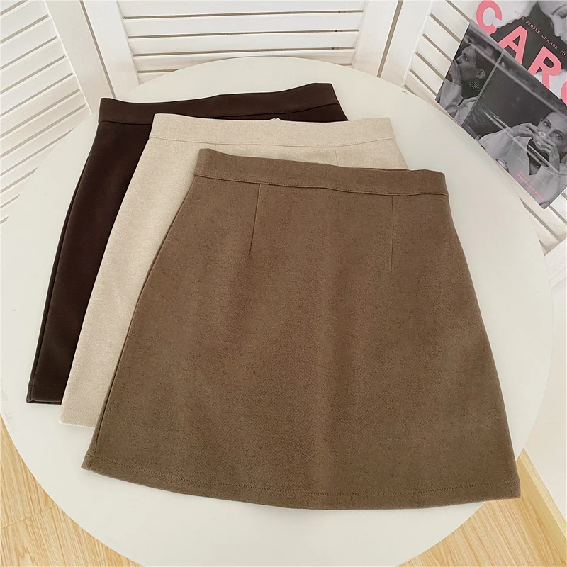 Mini Skirts Women Pure A-line Sexy Prevalent Daily Minimalist Summer Basic Preppy Street Style BF Newest Above Knee Ins Clothes