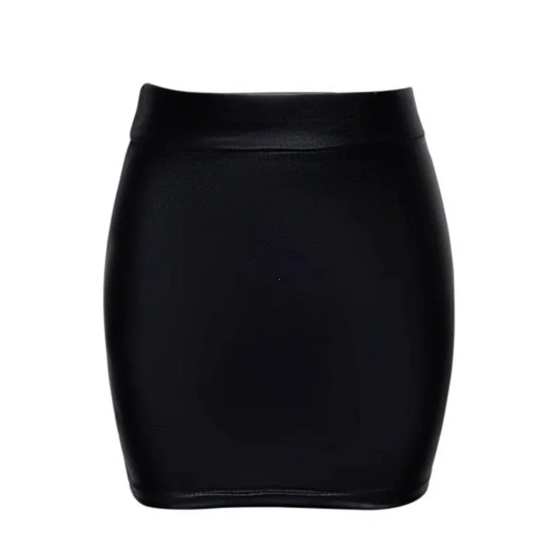 Leather Matte Slim Mini Sexy Fashion PU Hot Short High Waist Skirt Korean Nightclub Streetwear women Clothes юбка юбка женская