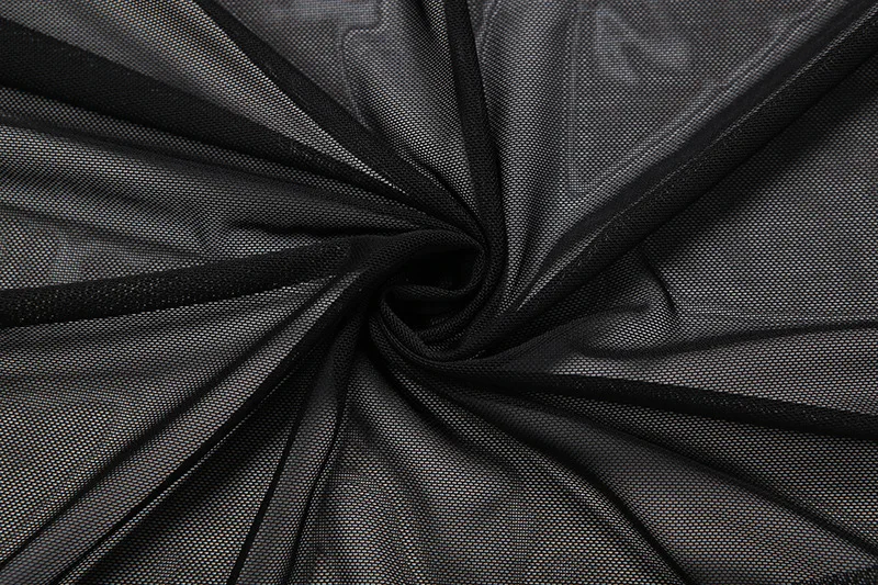 Goth Dark Mall Gothic Black Outfits Women Fashion Street Bottoms Mesh Patchwork Irregular Hem Skirt Kawaii Ruffles Skirts
