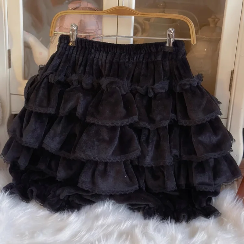 Japanese Lolita Kawaii Short Skirt Women Bow Pleated Sweet Shorts Female Korean New Fashion Elegant Casual Y2k Cute Skirt