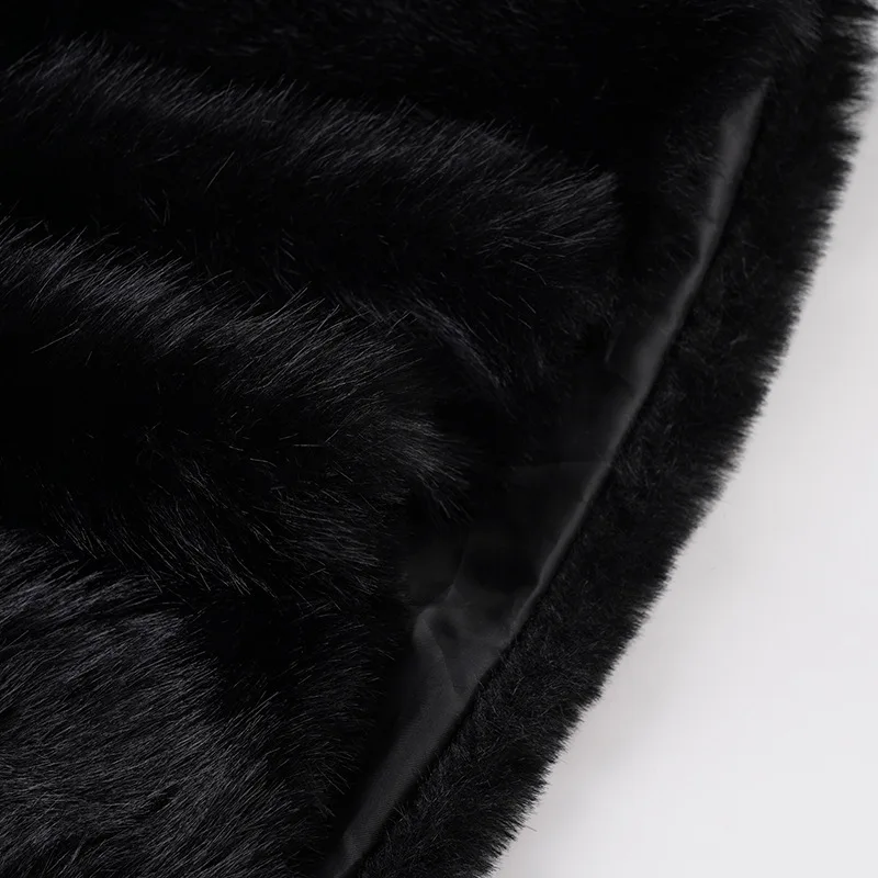 2025 Fall Winter Women Fashion Faux Fur Bodycon Mini Skirts All Matching Basic Casual Streetwear Bottoms Furry Skirt Clubwear