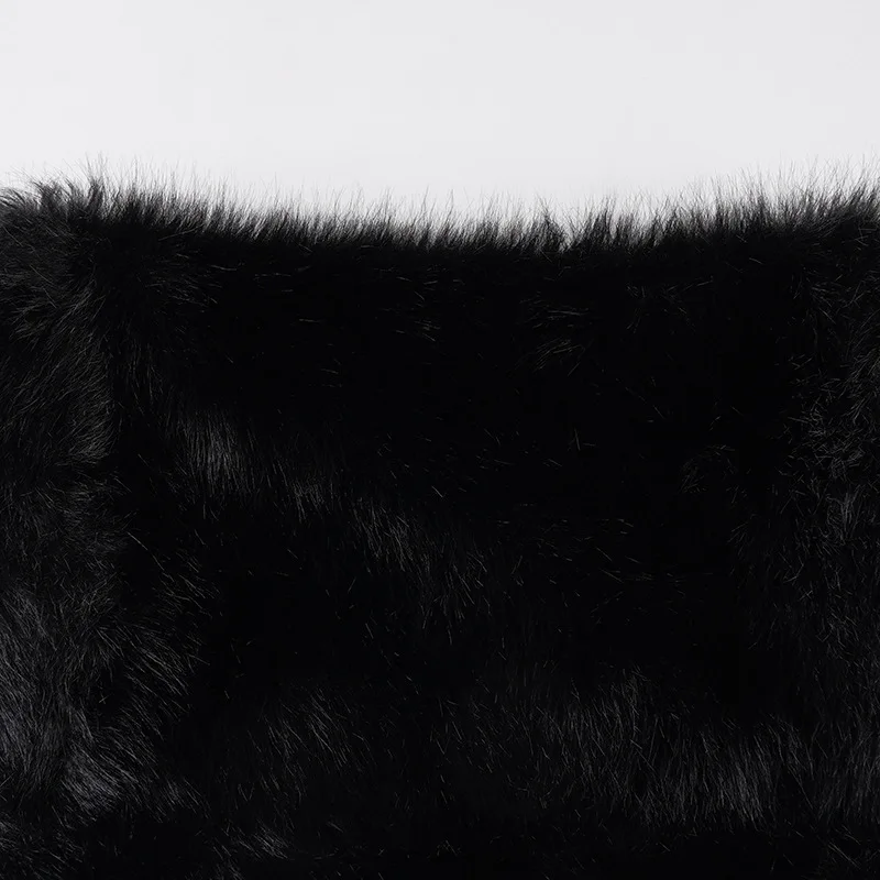 2025 Fall Winter Women Fashion Faux Fur Bodycon Mini Skirts All Matching Basic Casual Streetwear Bottoms Furry Skirt Clubwear
