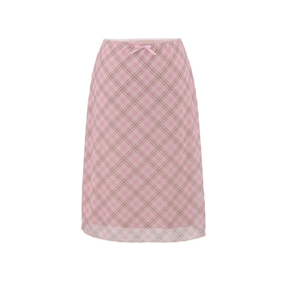 Sweet Casual Bow Knit Polka Dot Mujer Faldas New High Waist A-line Slim Skirt Korea Chic Vintage All-match Trendy Hot Sell Falda