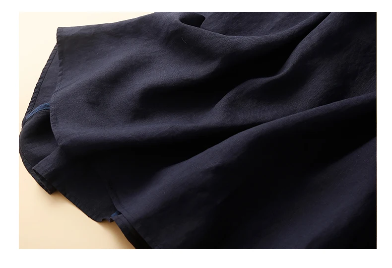 Women Casual Long Skirt New Arrival 2024 Spring Vintage Style Solid Color Elastic Waist Loose Female Cotton A-line Skirts B3671