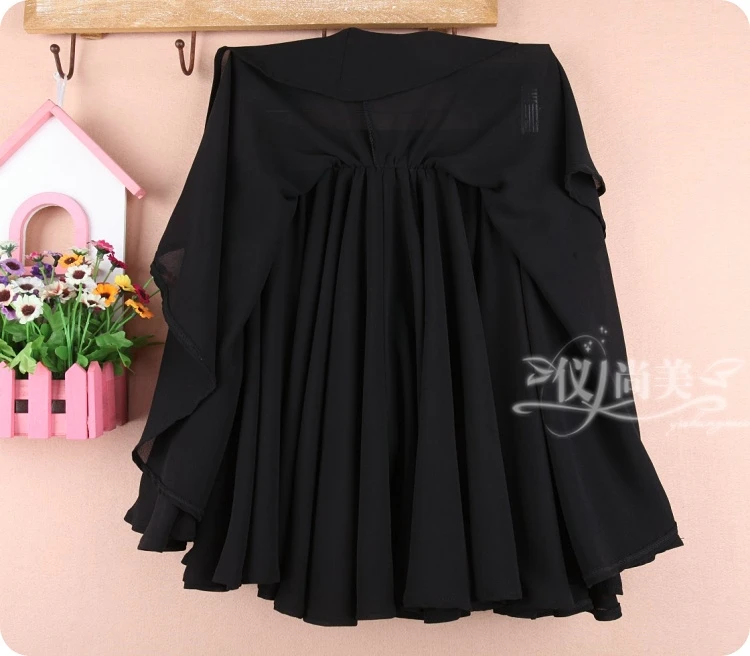 Elastic Waist Large Swing Yarn Have Safety Shorts Women Chiffon Skirt Fluffy Skirt Spring Summer Large Size Mini Sexy Bott Pants