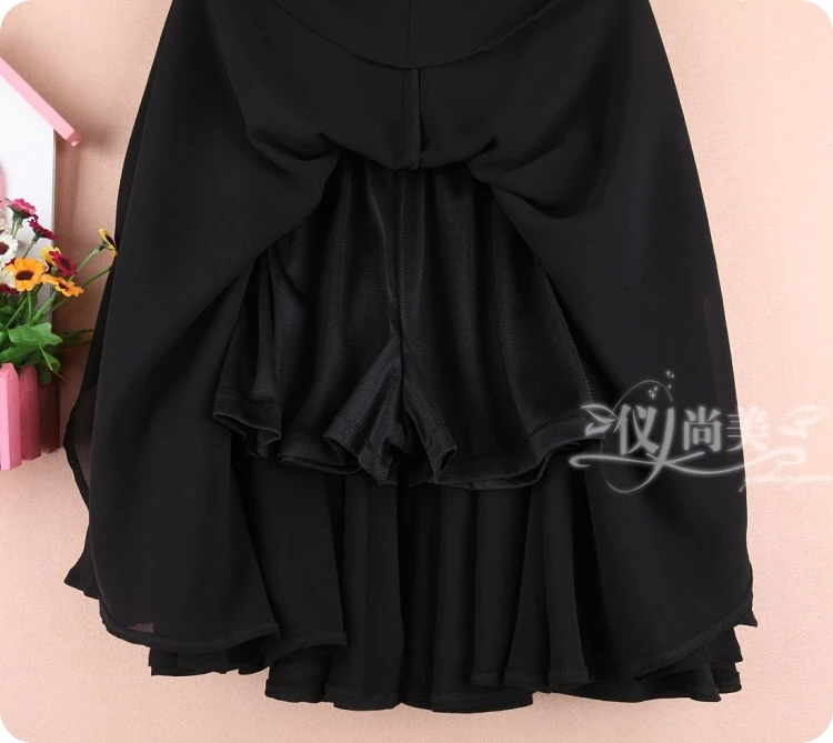Elastic Waist Large Swing Yarn Have Safety Shorts Women Chiffon Skirt Fluffy Skirt Spring Summer Large Size Mini Sexy Bott Pants