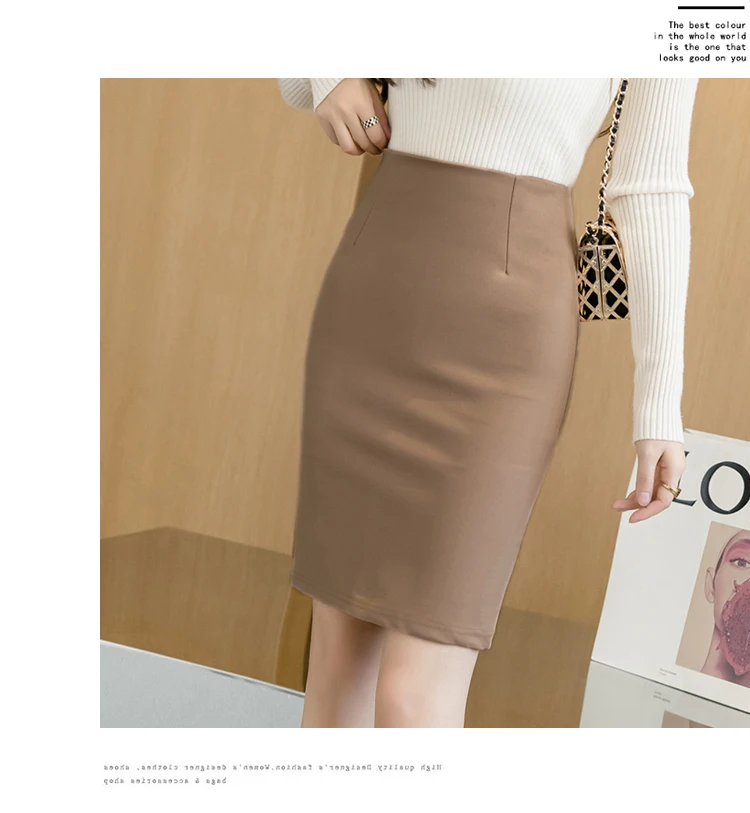 Oversized Women Office Pencil Skirts 2026 Elegant Fashion Autumn High Wiast Black Skirt Korean Style Winter Skinny Corset Skirt