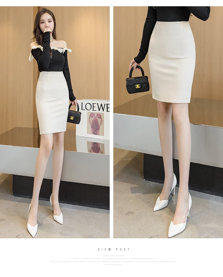 Oversized Women Office Pencil Skirts 2026 Elegant Fashion Autumn High Wiast Black Skirt Korean Style Winter Skinny Corset Skirt