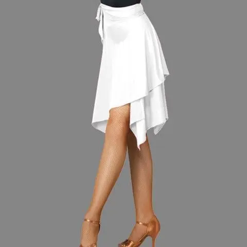 Latin Dance Apron Triangle Towel One-piece Adult Skirt Women Lace-up New Cha-cha Skirt Covering Hip ,Running Climbing Clothing