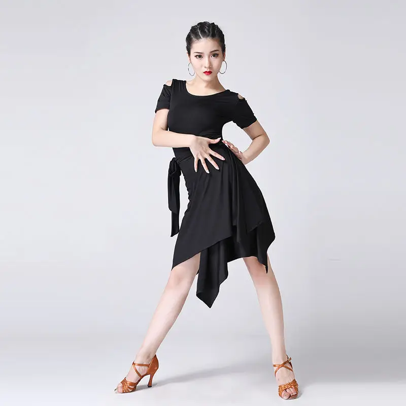 Latin Dance Apron Triangle Towel One-piece Adult Skirt Women Lace-up New Cha-cha Skirt Covering Hip ,Running Climbing Clothing