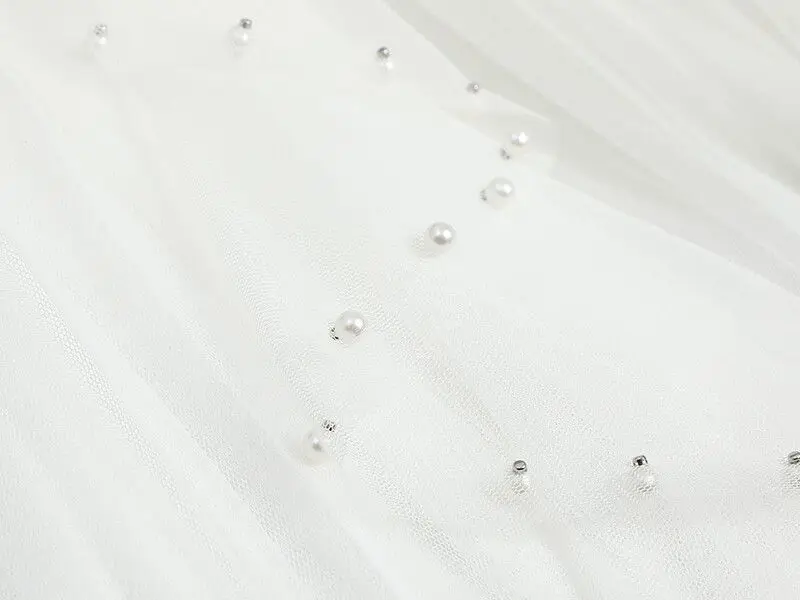 Chamliforve Women Tulle Mesh Skirt Elegant Elastic Waist Fairy Long A-line Tutu Skirt for Spring Summer High Waist Long Skirt