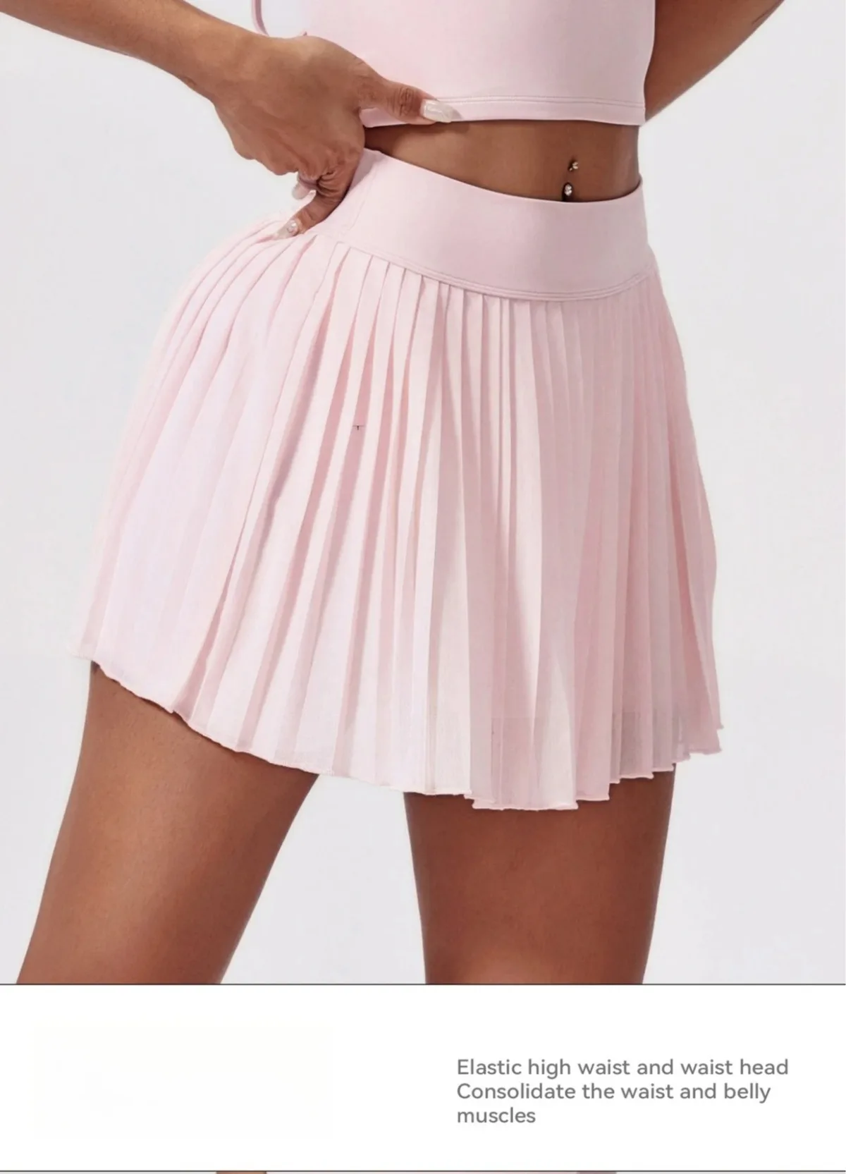 Casual Sport Skirt Shorts with Pocket Women Summer Sexy Mini Pleated Skirts Korea Gym Fitness Skirt High Waist Tennis Skirt Pink