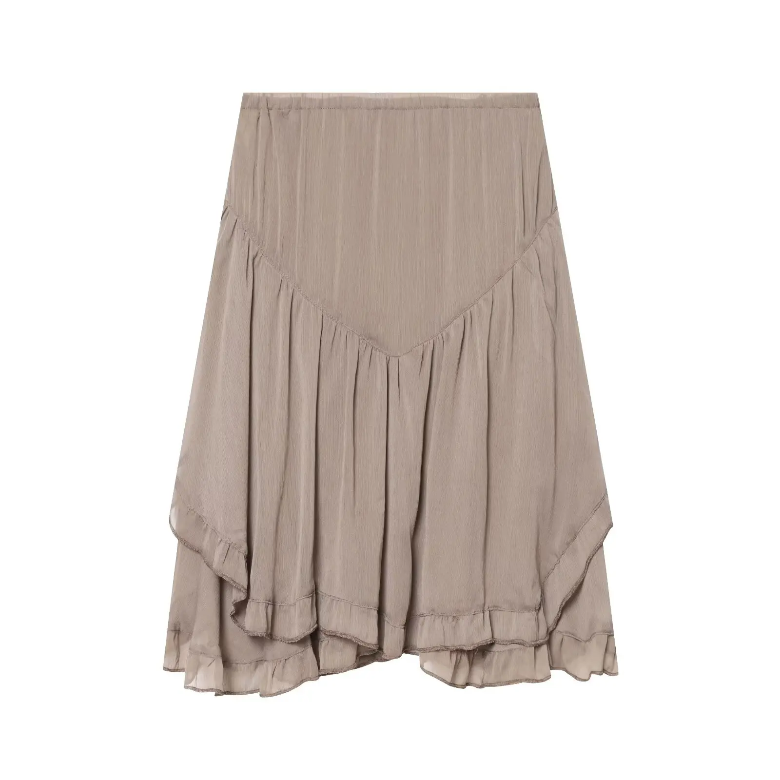 Irregular Ruffles Cake Skirt Pleated Cake Womens Skirt High Waist Faldas Mujer Japan Style Eleganr Skirts Spring Summer Brand