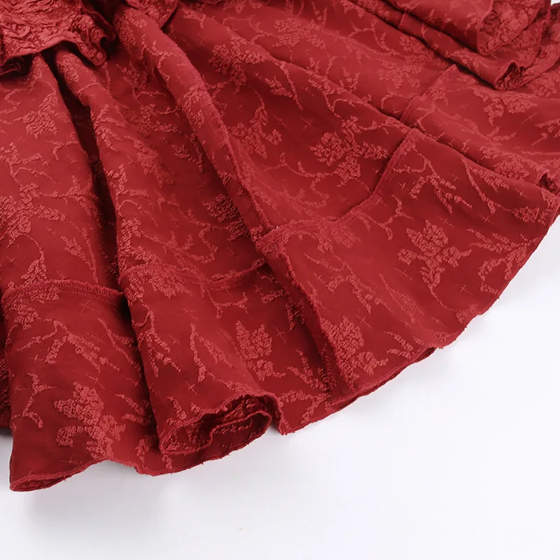 Y2k Aesthetic Streetwear Skirt High Waist Irregular Gothic Print Ball Gown Faldas Bandage Harajuku Ruffled Grunge Women Skirts