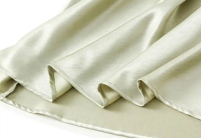 Women Summer Satin Long Skirt 2025 Trendy Elegant High Waist Solid Color Luxury Faldas