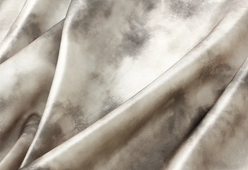 New In Chinese Style Ink Print Satin Long Skirts Women's 2025 Spring Summer Elegant High Waist Faldas