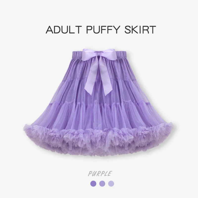 Women's Fluffy Tulle Tutu Skirt Ballerina Pettiskirt for Girls Ballet Puffy Skirt Under Wedding Dress PP001 Hot Selling