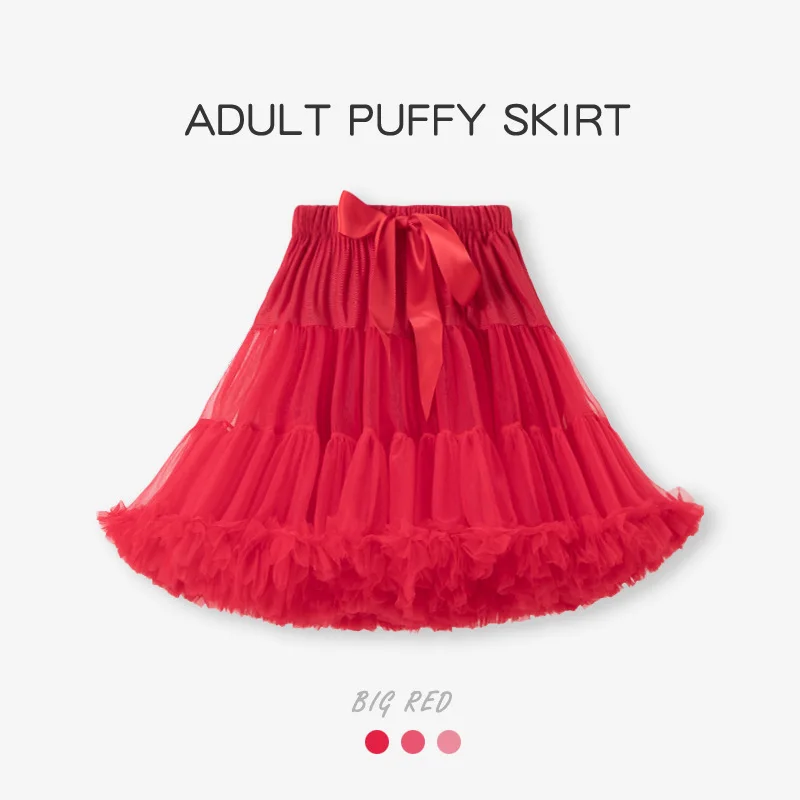 Women's Fluffy Tulle Tutu Skirt Ballerina Pettiskirt for Girls Ballet Puffy Skirt Under Wedding Dress PP001 Hot Selling