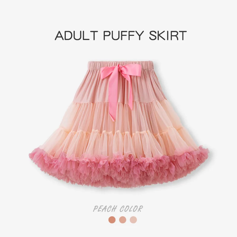 Women's Fluffy Tulle Tutu Skirt Ballerina Pettiskirt for Girls Ballet Puffy Skirt Under Wedding Dress PP001 Hot Selling