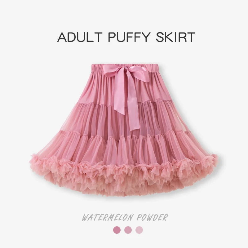 Women's Fluffy Tulle Tutu Skirt Ballerina Pettiskirt for Girls Ballet Puffy Skirt Under Wedding Dress PP001 Hot Selling