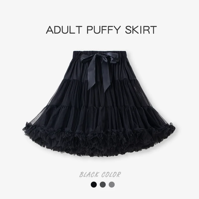 Women's Fluffy Tulle Tutu Skirt Ballerina Pettiskirt for Girls Ballet Puffy Skirt Under Wedding Dress PP001 Hot Selling